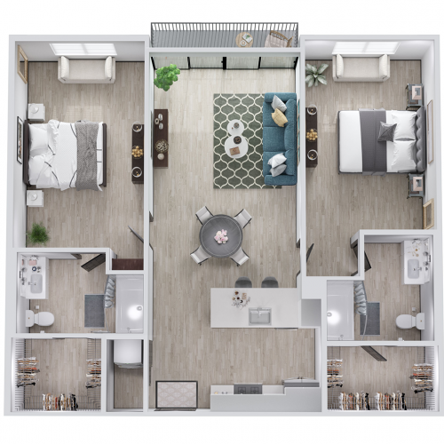 studio city luxury apartments vida floor plans 2 bedroom B2
