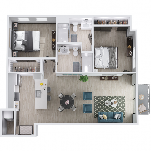 studio city luxury apartments vida floor plans 2 bedroom E1