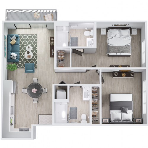 studio city luxury apartments vida floor plans 2 bedroom E2